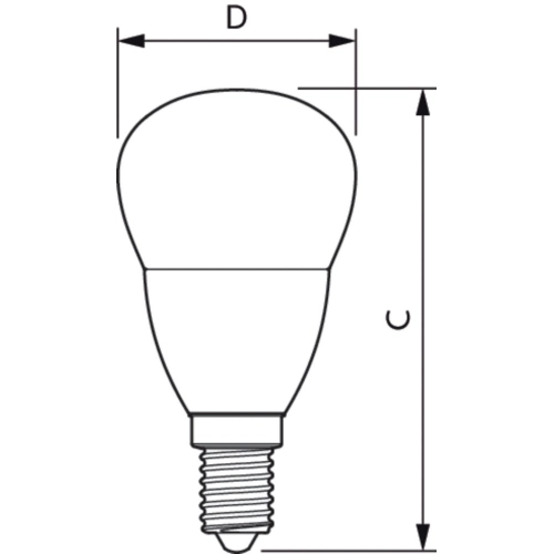 LED žárovka E14 Philips CP P45 FR 2,8W (25W) teplá bílá (2700K) (obrázek 3)