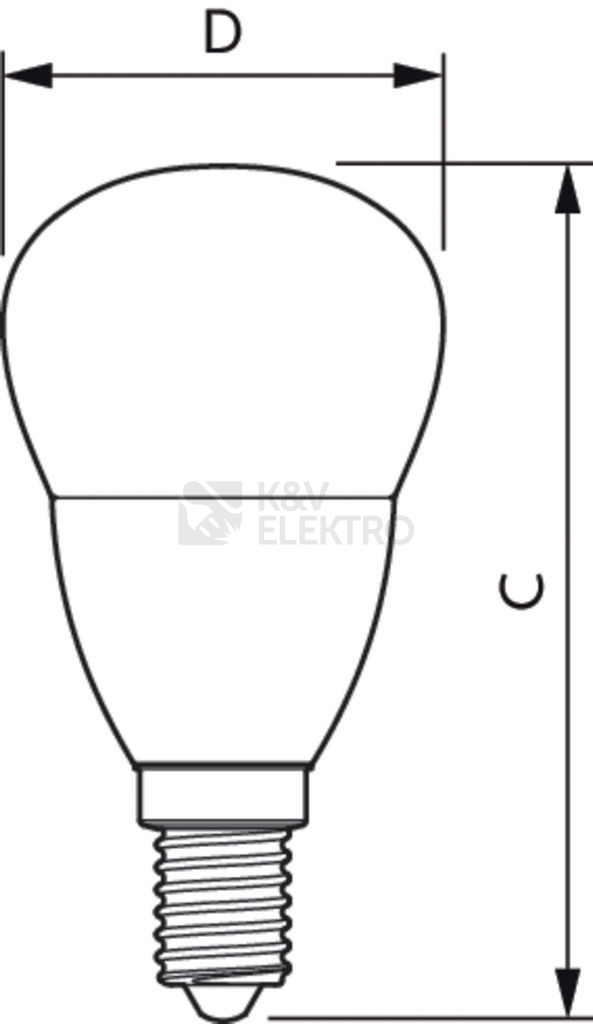 Obrázek produktu LED žárovka E14 Philips CP P45 FR 2,8W (25W) teplá bílá (2700K) 2