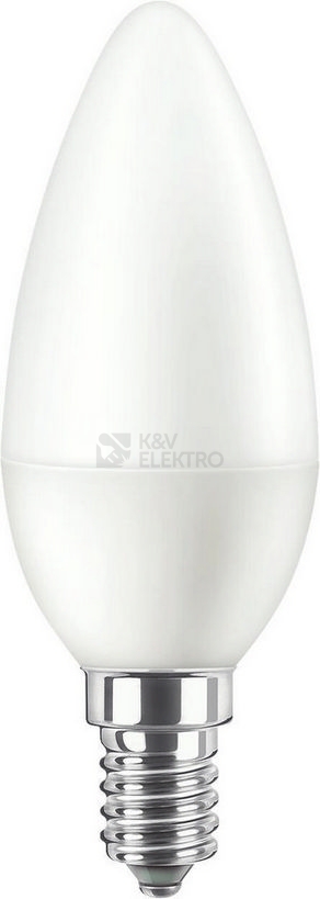 Obrázek produktu LED žárovka E14 PILA B35 FR 8W (60W) teplá bílá (2700K), svíčka 0