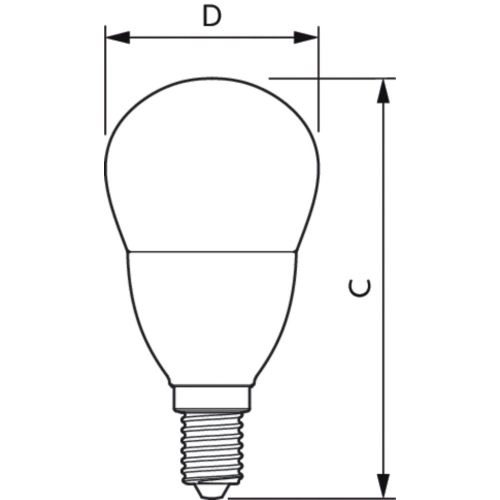 LED žárovka E14 Philips P48 FR 7W (60W) teplá bílá (2700K) (obrázek 3)