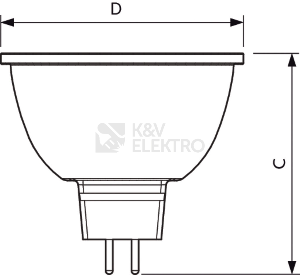 Obrázek produktu  LED žárovka GU5.3 MASTER LED ExpertColor 6,7W (35W) MR16 927 10° 2700K CRI90 stmívatelná 2
