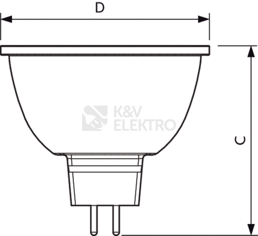 Obrázek produktu  LED žárovka GU5,3 MASTER LED ExpertColor 6,7-35W MR16 930 36° teplá bílá (3000K) CRI90 2