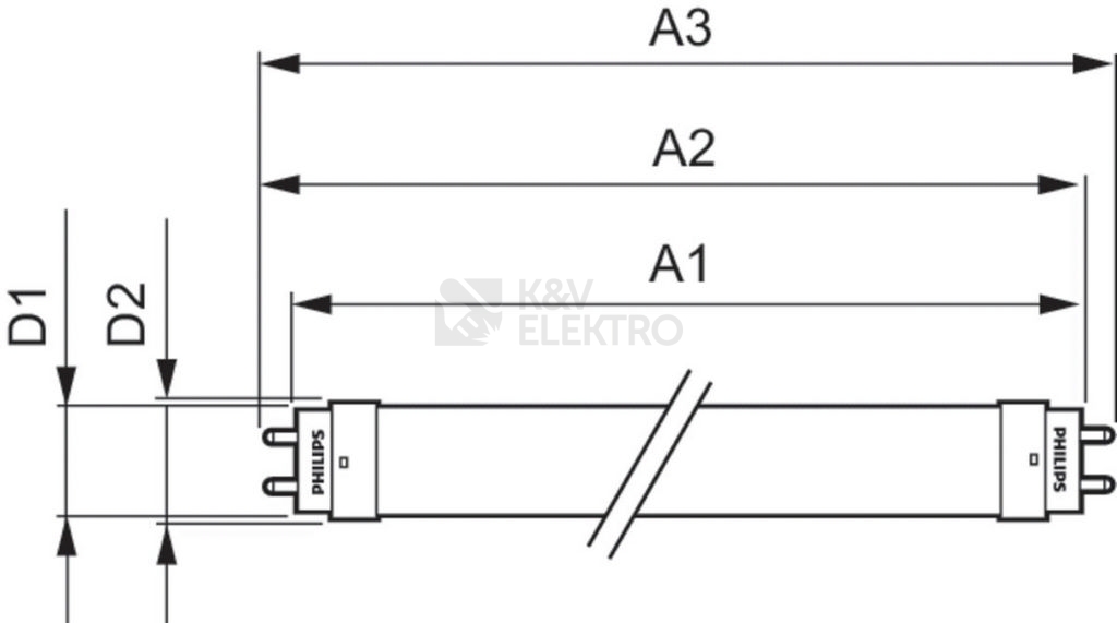 Obrázek produktu LED trubice zářivka PILA LEDtube 120cm 16W (36W) neutrální bílá T8 G13 EM/230V 2