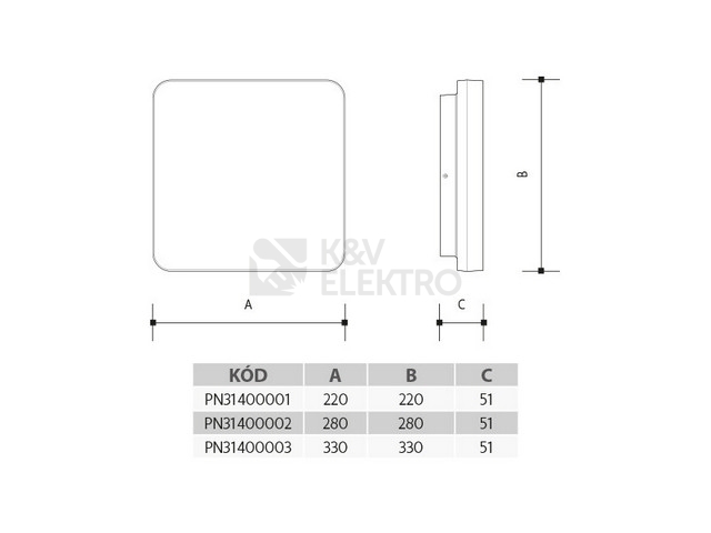 Obrázek produktu LED svítidlo Panlux ADAM 330 PN31400003 s přepínačem výkonu a teploty světla 3