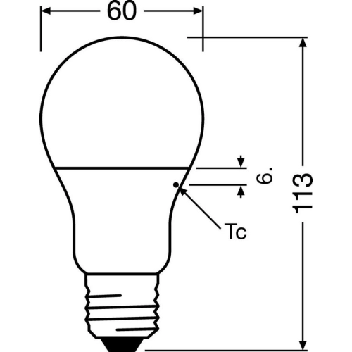 Antibakteriální LED žárovka E27 OSRAM LC CL A 8,5W (60W) neutrální bílá (4000K) (obrázek 9)