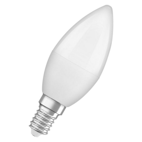 Levně Antibakteriální LED žárovka E14 OSRAM LC CL B 5,5W (40W) teplá bílá (2700K), svíčka