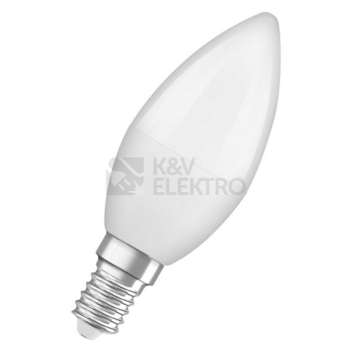 Antibakteriální LED žárovka E14 OSRAM LC CL B 5,5W (40W) teplá bílá (2700K), svíčka