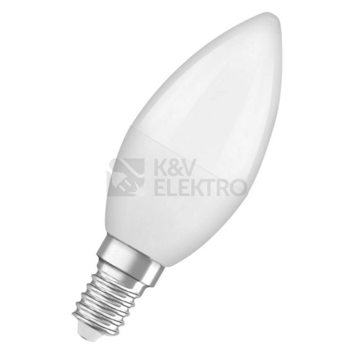 Antibakteriální LED žárovka E14 OSRAM LC CL B 4,9W (40W) neutrální bílá (4000K), svíčka