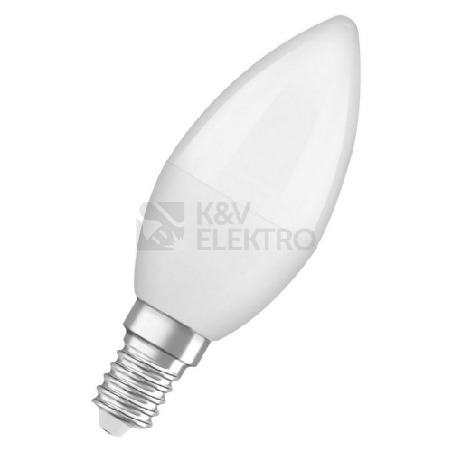 Antibakteriální LED žárovka E14 OSRAM LC CL B 5,5W (40W) neutrální bílá (4000K), svíčka