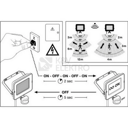 Obrázek produktu LED reflektor s pohybovým čidlem LEDVANCE FLOODLIGHT COMPACT 20W 3000K teplá bílá 6