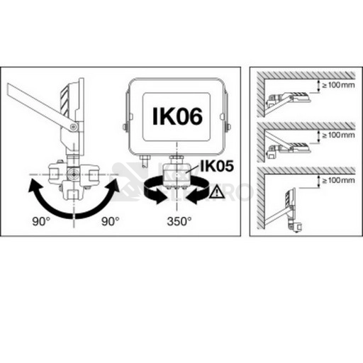 Obrázek produktu LED reflektor s pohybovým čidlem LEDVANCE FLOODLIGHT COMPACT 20W 3000K teplá bílá 9