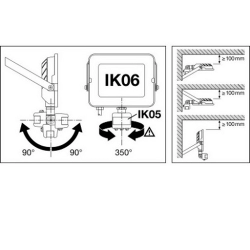 LED reflektor s pohybovým čidlem LEDVANCE FLOODLIGHT COMPACT 20W 4000K neutrální bílá (obrázek 9)
