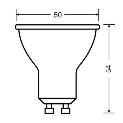 LED žárovka GU10 PAR16 OSRAM 6,9W (80W) studená bílá (6500K) reflektor 60° (obrázek 3)