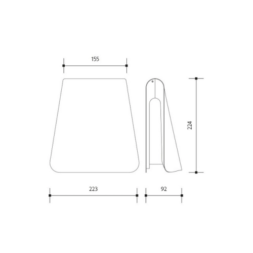 Venkovní nástěnné LED svítidlo BUGIE 8W antracit Panlux PN42100040 (obrázek 4)