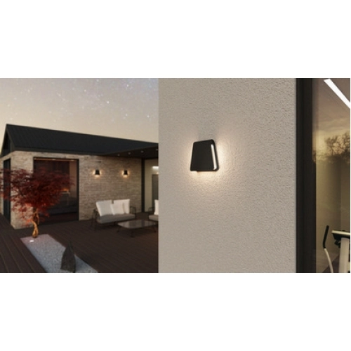 Venkovní nástěnné LED svítidlo BUGIE 8W antracit Panlux PN42100040 (obrázek 5)