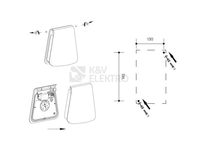 Obrázek produktu Venkovní nástěnné LED svítidlo BUGIE 8W antracit Panlux PN42100040 2