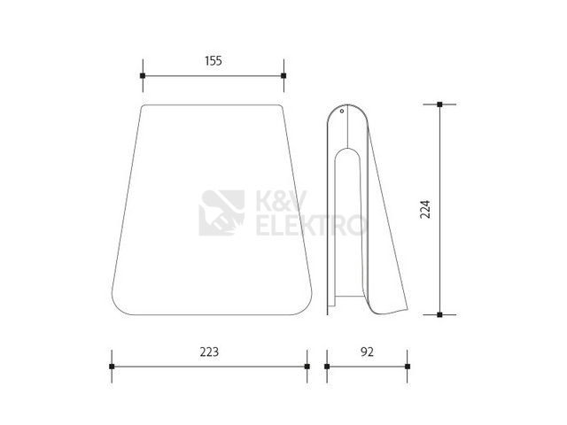 Obrázek produktu Venkovní nástěnné LED svítidlo BUGIE 8W antracit Panlux PN42100040 3