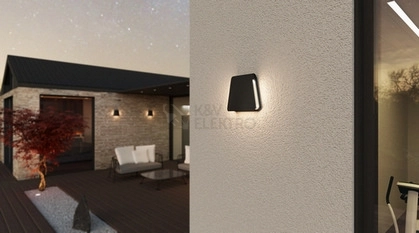 Obrázek produktu Venkovní nástěnné LED svítidlo BUGIE 8W antracit Panlux PN42100040 4