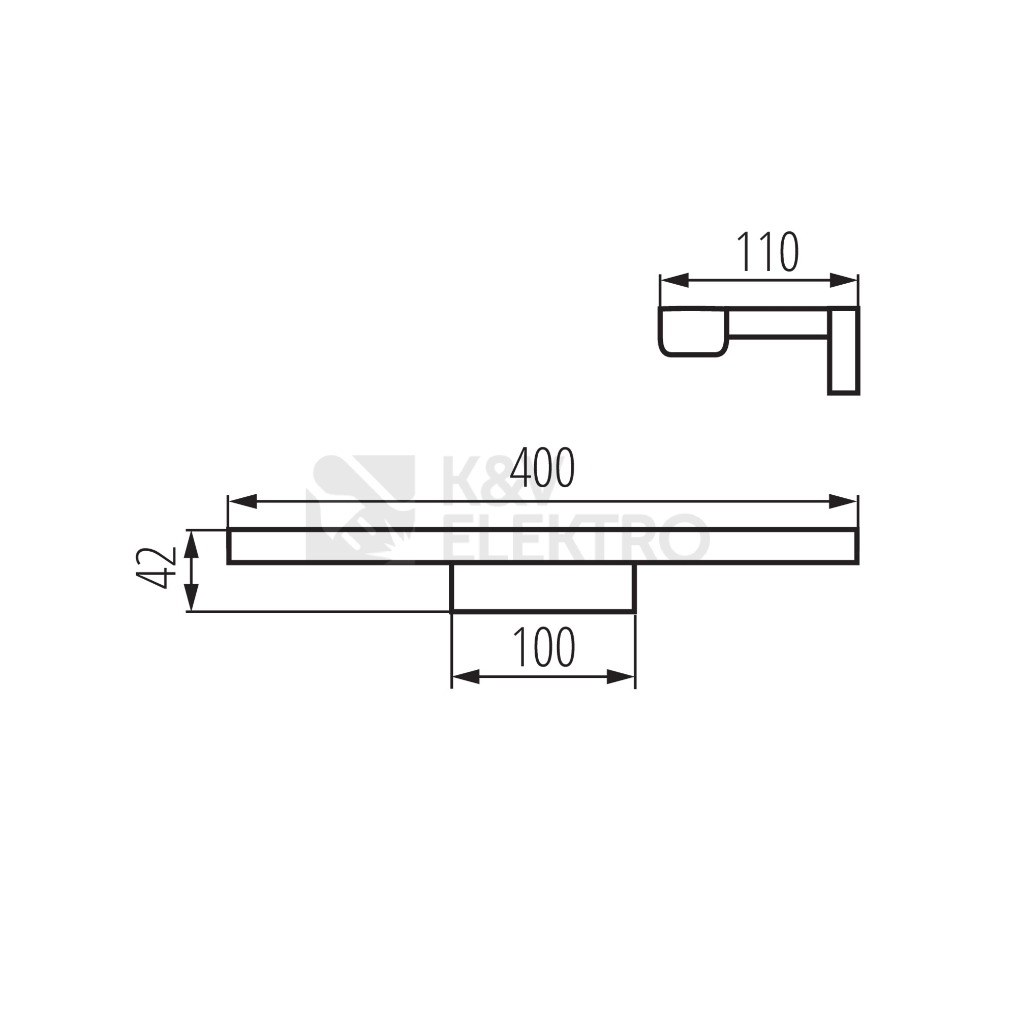 Obrázek produktu Nástěnné LED svítidlo Kanlux ASTEN LED IP44 8W-NW neutrální bílá 26683 3