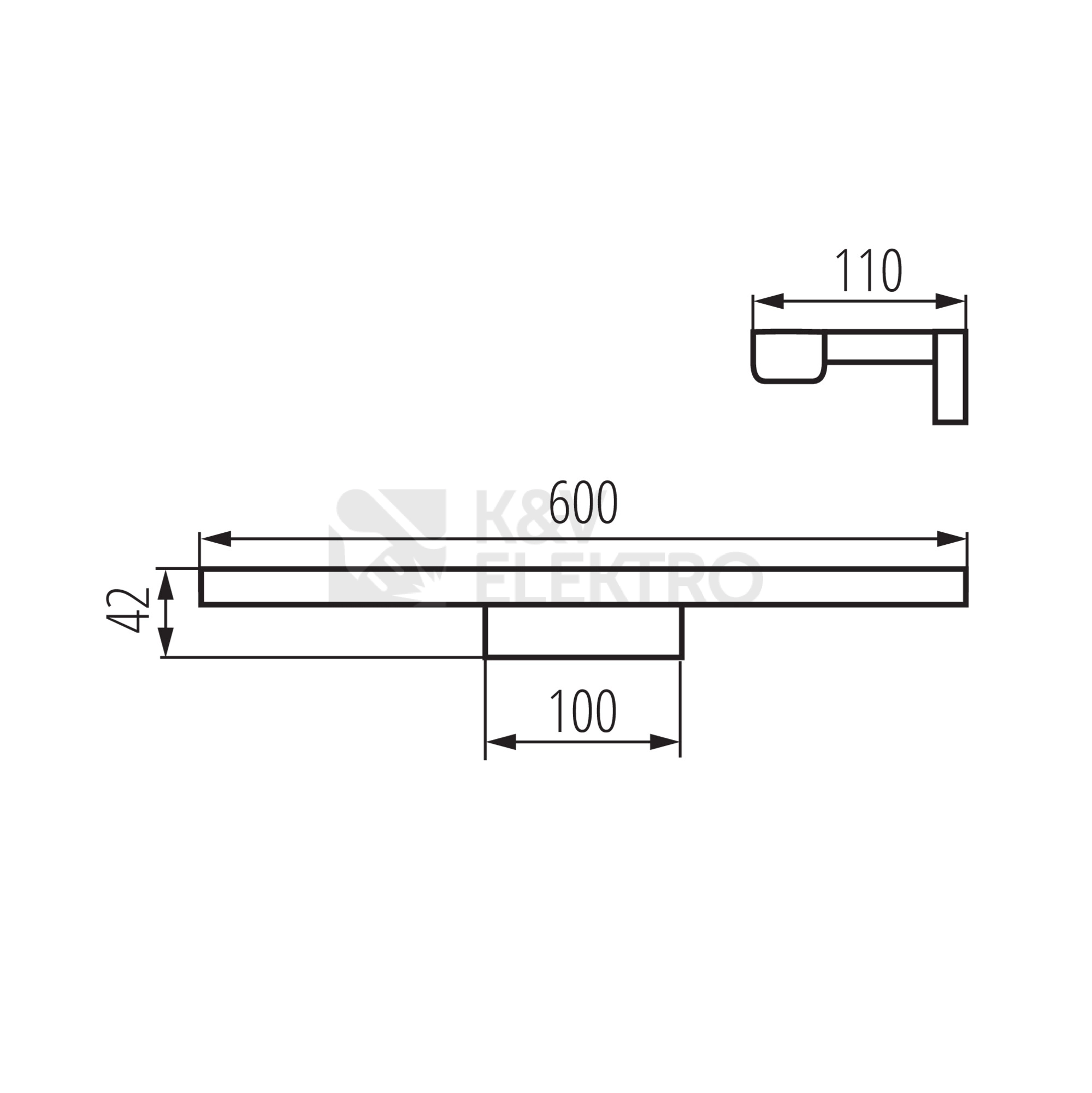 Obrázek produktu Nástěnné LED svítidlo Kanlux ASTEN LED IP44 12W-NW neutrální bílá 26684 3