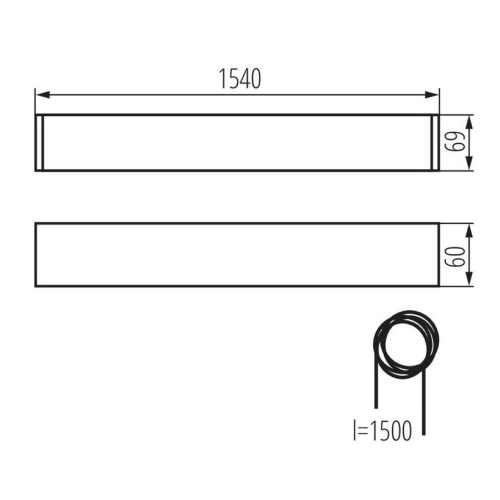 Svítidlo pro LED trubice T8 Kanlux ALIN 1X150-B 27423 (obrázek 3)