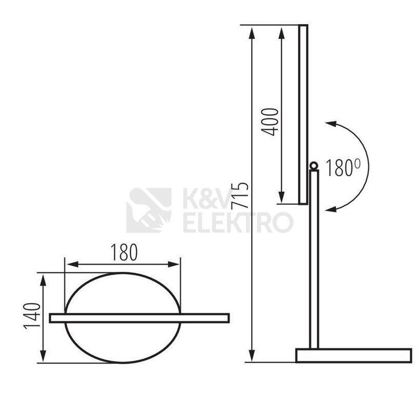 Obrázek produktu Stolní LED lampa Kanlux REXAR LED W bílá 33070 9