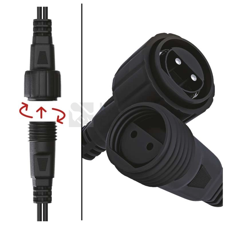 Obrázek produktu Vánoční osvětlení LED hvězda EMOS Connecting D1ZC01 bez napájecího zdroje 28cm studená bílá 1