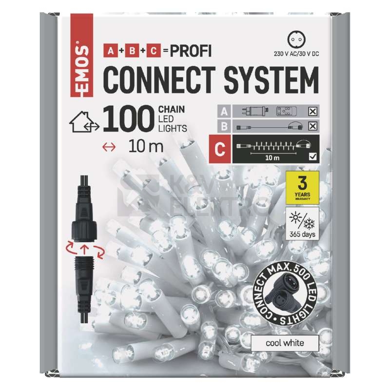 Obrázek produktu VANOCE CONN RETEZ 10M IP44 D2AC05 2