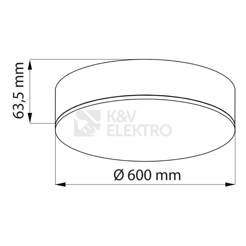 Obrázek produktu LED svítidlo McLED Nova R 600 60W 4000K černá ML-416.098.33.0 1