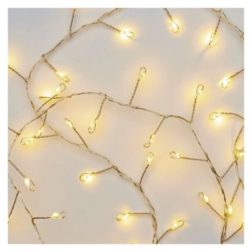 Vánoční osvětlení EMOS D3FW01 100LED nano řetěz stříbrná 2,4m teplá bílá s časovačem (obrázek 9)