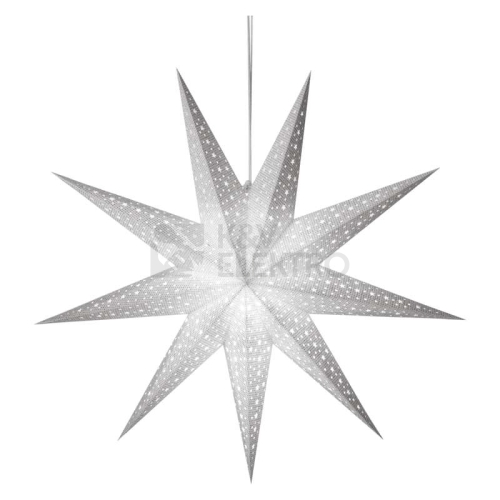  Vánoční hvězda papírová EMOS DCAZ09 230V bílá E14 bez žárovky