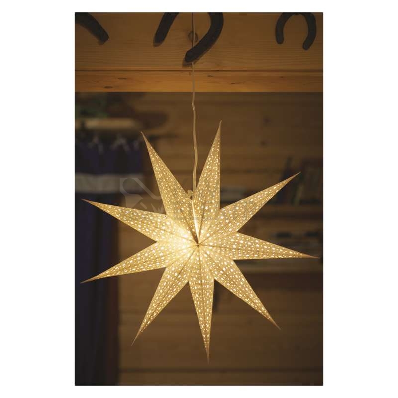Obrázek produktu  Vánoční hvězda papírová EMOS DCAZ09 230V bílá E14 bez žárovky 3