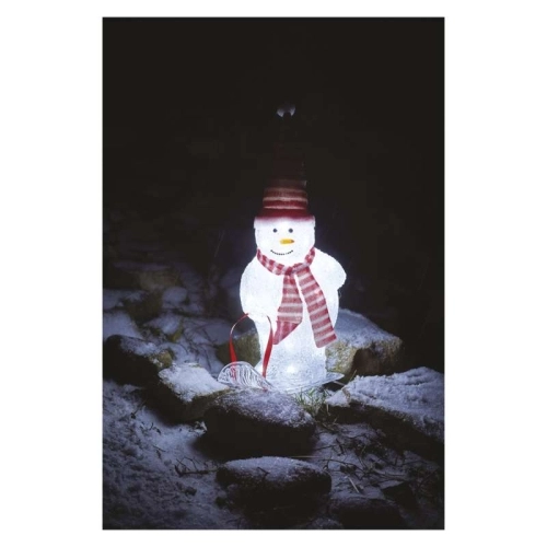 LED vánoční sněhulák EMOS DCFC19 46cm 230V vnitřní i venkovní použití studená bílá (obrázek 3)