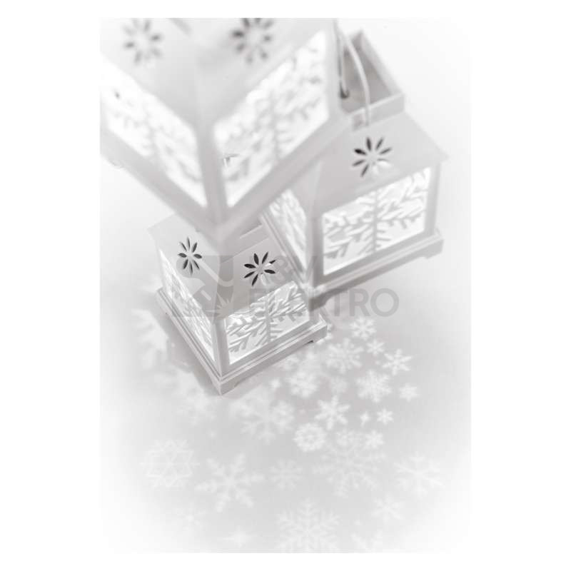 Obrázek produktu  LED vánoční girlanda EMOS DCLC02 lucerny s vločkami 230V studená bílá 6