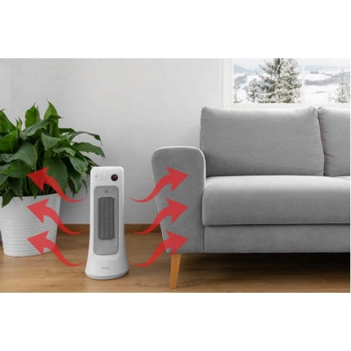 Teplovzdušný ventilátor s oscilací a časovačem SENCOR SFH 8019WH 1200/2000W (obrázek 4)