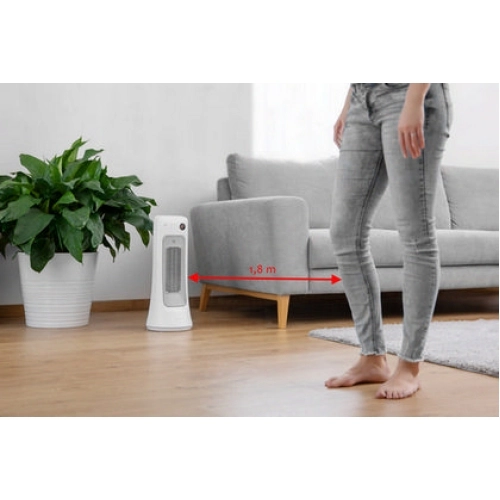 Teplovzdušný ventilátor s oscilací a časovačem SENCOR SFH 8019WH 1200/2000W (obrázek 8)