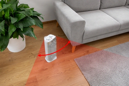 Obrázek produktu Teplovzdušný ventilátor s oscilací SENCOR SFH 8050SL 1000/2000W 3