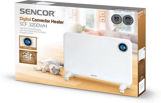 Přenosný přímotop s programovatelným termostatem SENCOR SCF 3200WH 750/1500W (obrázek 9)
