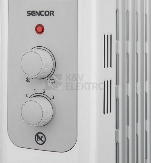 Obrázek produktu Olejový radiátor SENCOR SOH 3209WH 800/1200/2000W 2