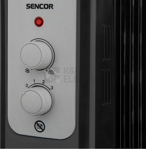 Obrázek produktu Olejový radiátor SENCOR SOH 3311BK 1000/1300/2300W 2