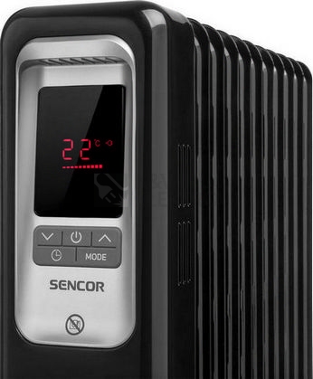 Obrázek produktu  Olejový radiátor s časovačem SENCOR SOH 6111BK 1000/1300/2300W 2