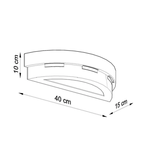 Nástěnné keramické svítidlo SOLLUX Helios E27 1x60W bez zdroje SL.0002 (obrázek 6)