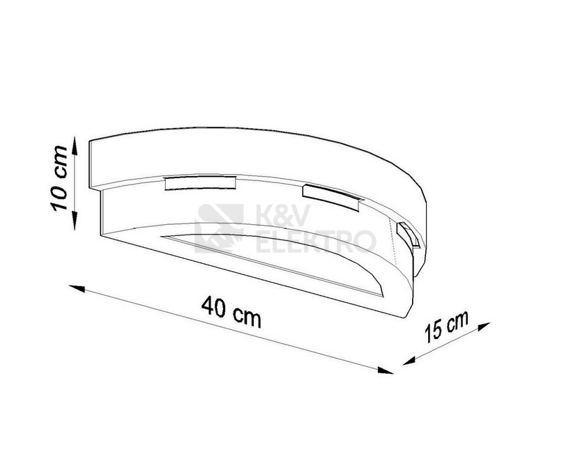 Obrázek produktu Nástěnné keramické svítidlo SOLLUX Helios E27 1x60W bez zdroje SL.0002 4