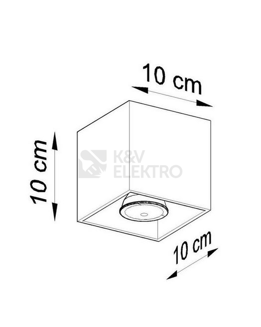 Obrázek produktu Stropní svítidlo SOLLUX Quad 1 GU10 1x40W bez zdroje SL.0022 černá 3