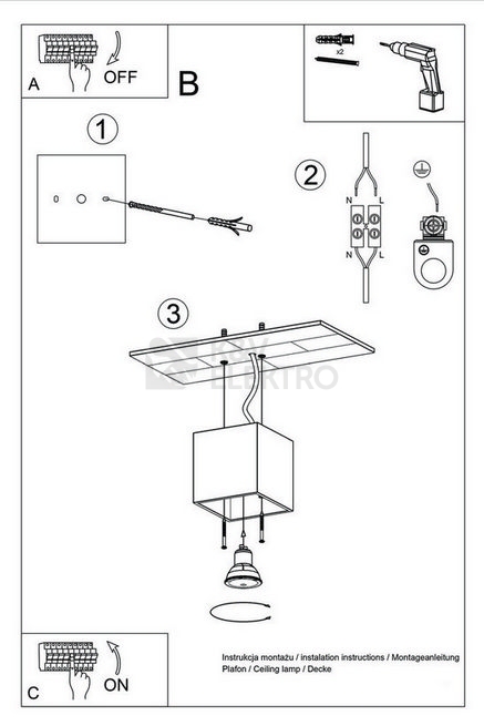 Obrázek produktu Stropní svítidlo SOLLUX Quad 1 GU10 1x40W bez zdroje SL.0022 černá 4