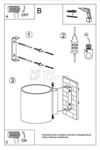 Obrázek produktu Nástěnné svítidlo SOLLUX Orbis 1 G9 1x40W bez zdroje SL.0050 8