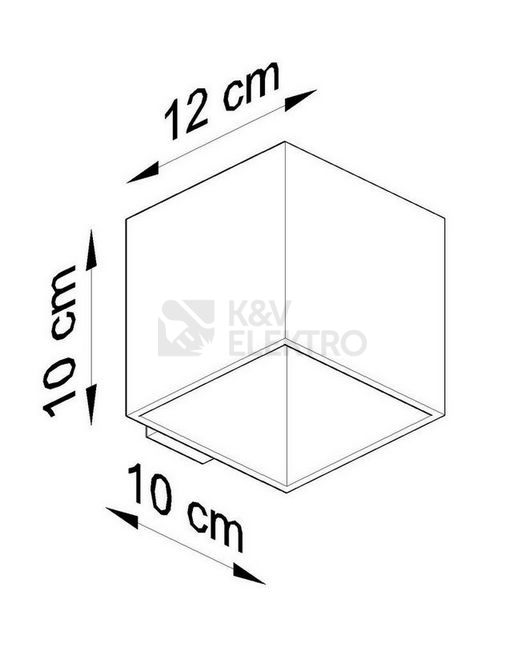 Obrázek produktu Nástěnné svítidlo SOLLUX Quad 1 G9 1x40W bez zdroje SL.0057 5