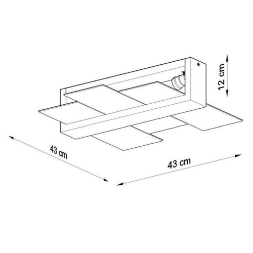 Stropní svítidlo SOLLUX Feniks 2 E27 2x60W bez zdroje SL.0076 přírodní dřevo (obrázek 5)