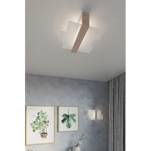 Stropní svítidlo SOLLUX Feniks 2 E27 2x60W bez zdroje SL.0076 přírodní dřevo (obrázek 7)