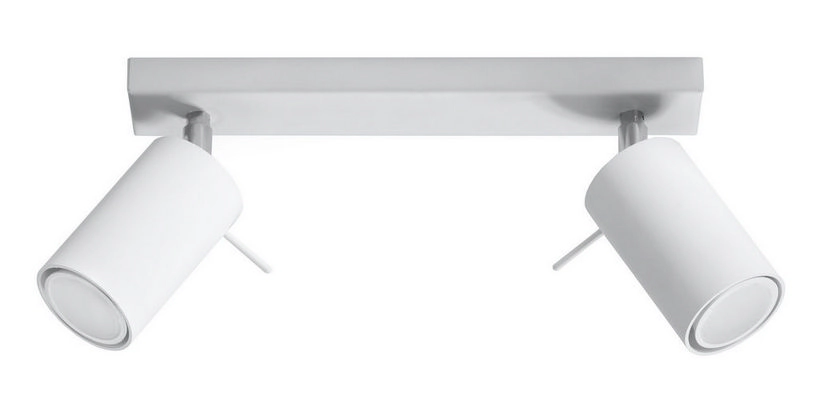 Bodové svítidlo SOLLUX Ring 2 GU10 2x40W bez zdroje SL.0088 bílá